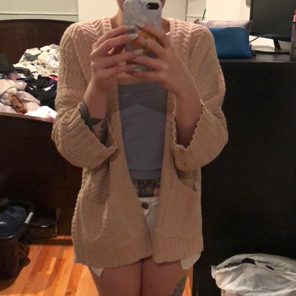 Cream knit cardigan